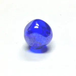 10MM Sapphire Blue Glass Nugget Bead. (36 pieces)