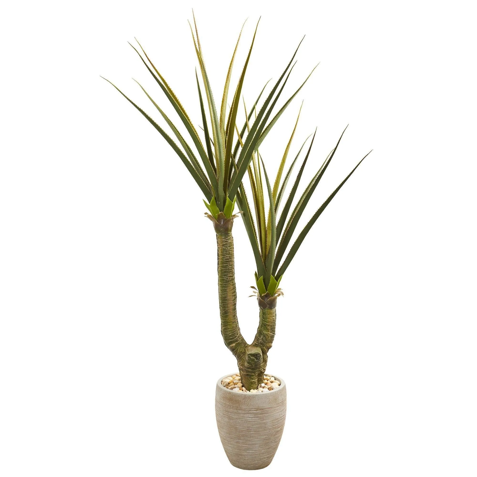 68” Yucca Artificial Plant in Sand Colored Planter