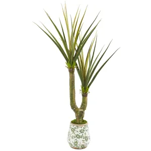 69” Yucca Artificial Plant in Decorative Planter