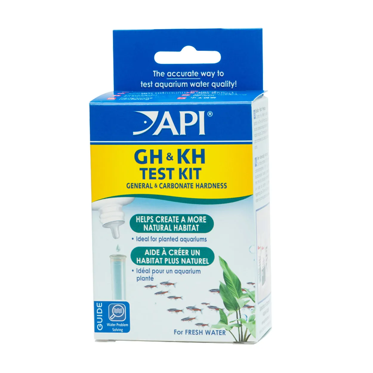 API GH & KH General & Carbonate Hardness Test Kit - Freshwater