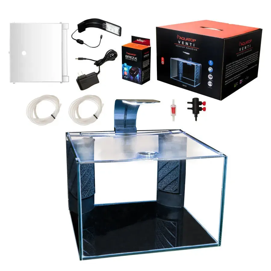 Aquatop Venti Desktop Glass Aquarium Kit