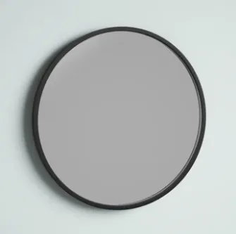 Bali Modern Round Wall Mirror Gray