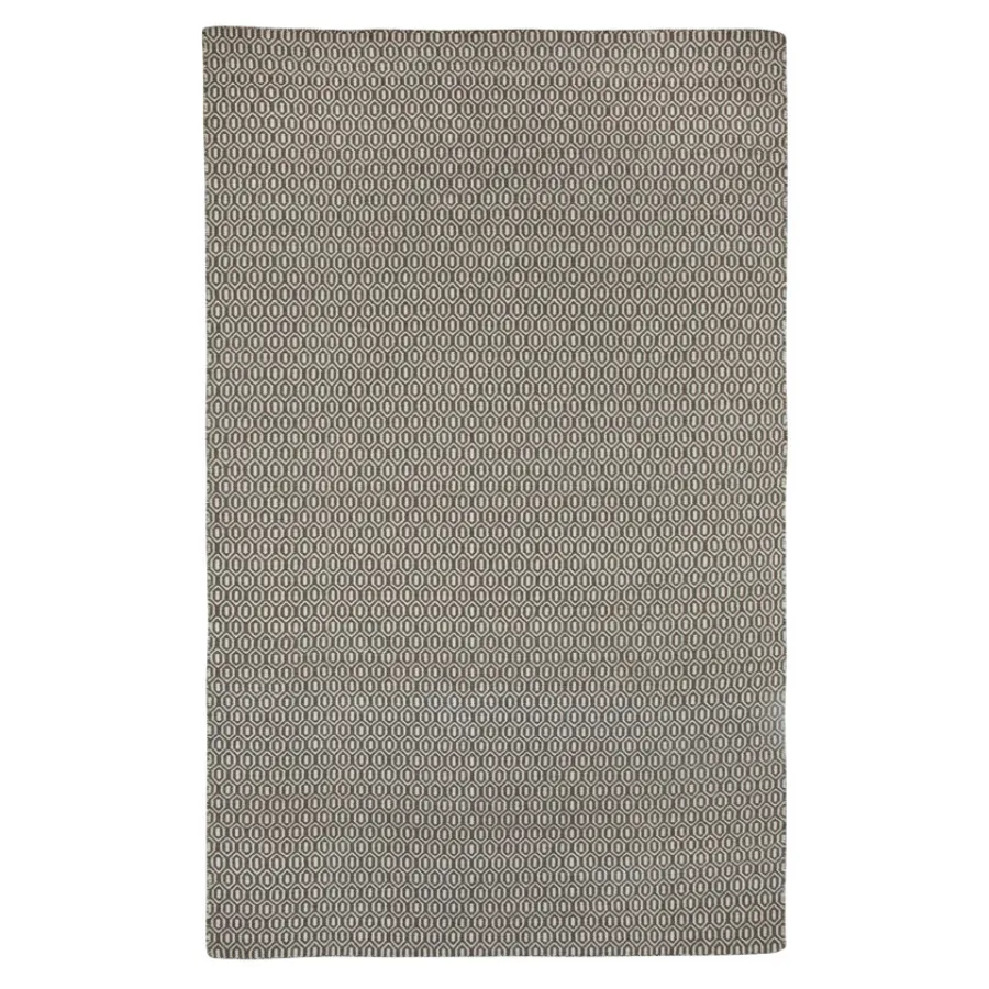 Bekal Ash Grey Handcrafted Large Indoor Outdoor Rug