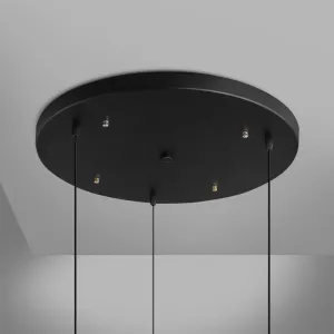 Black Multi Ceiling Light Mount Cover