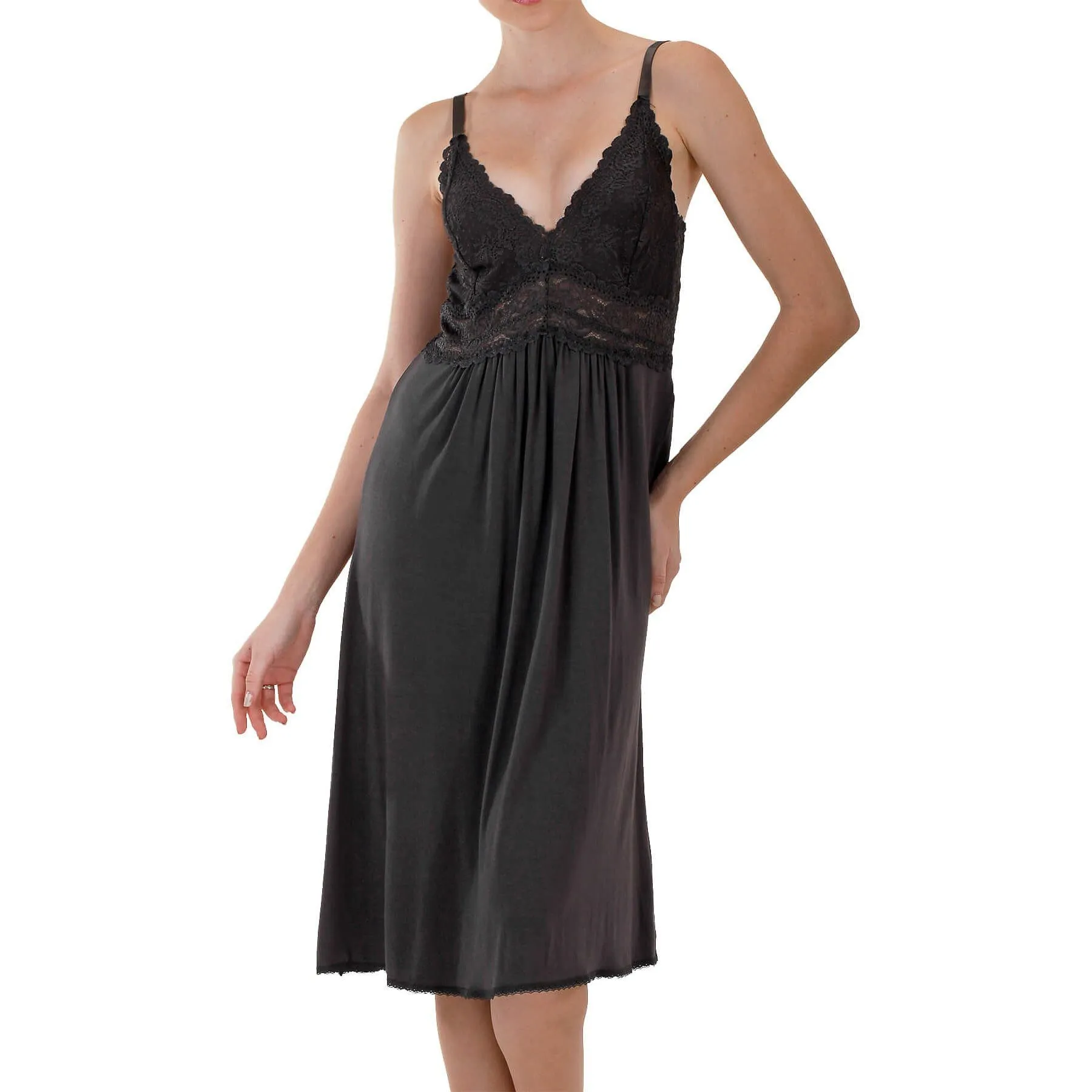 Bliss Knit Nightgown - Black