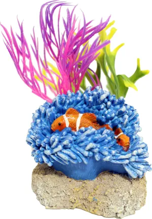 Blue Ribbon Pet Products - Exotic Environments Aquatic Scene With Clownfish