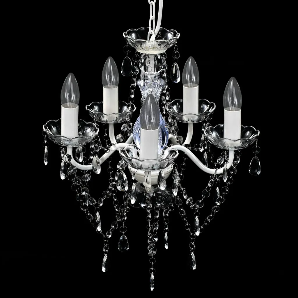 Chandelier 5 Bulbs Transparent