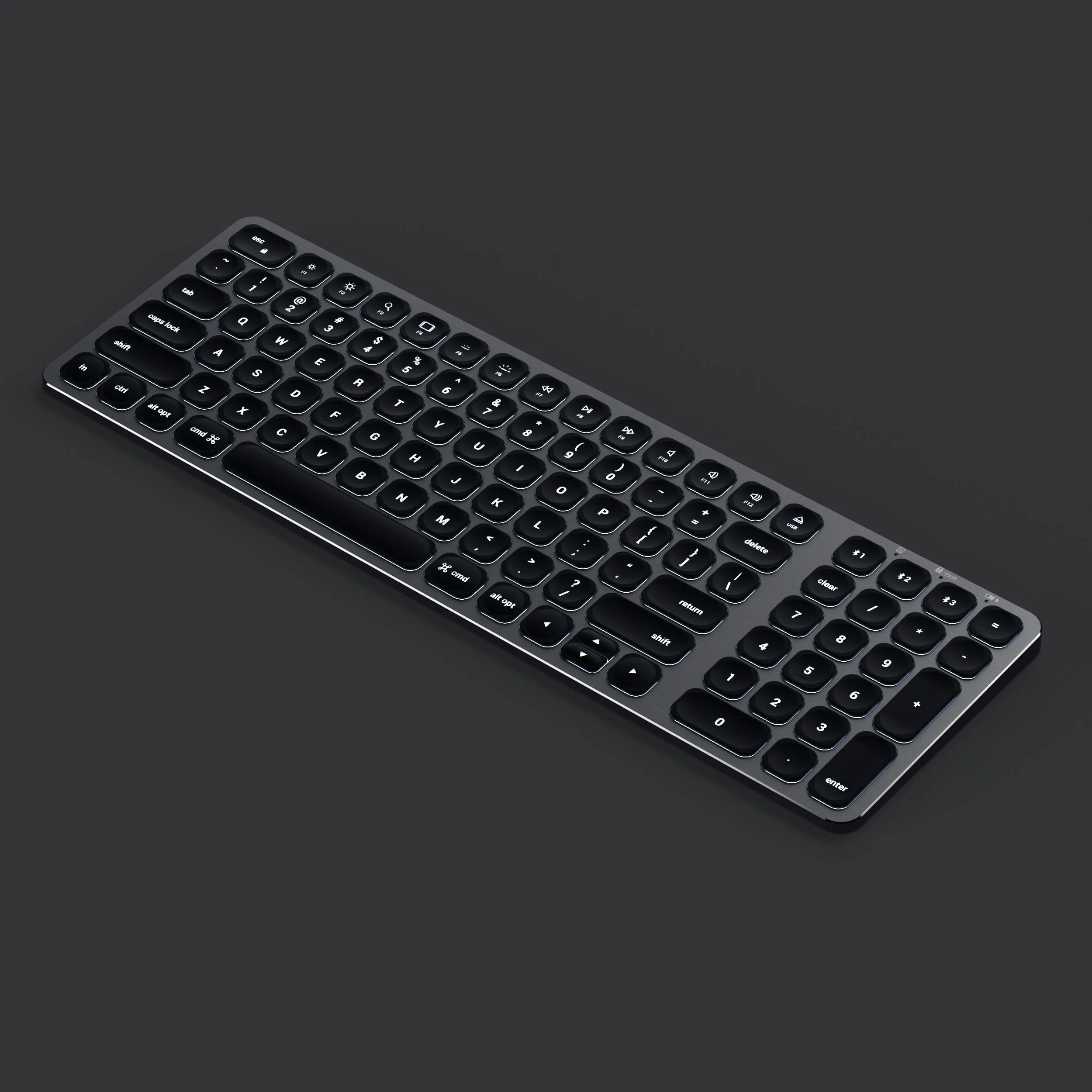 Compact Backlit Bluetooth Keyboard