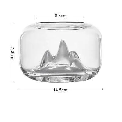 Creative Transparent Snow Mountain Fish Aquariums