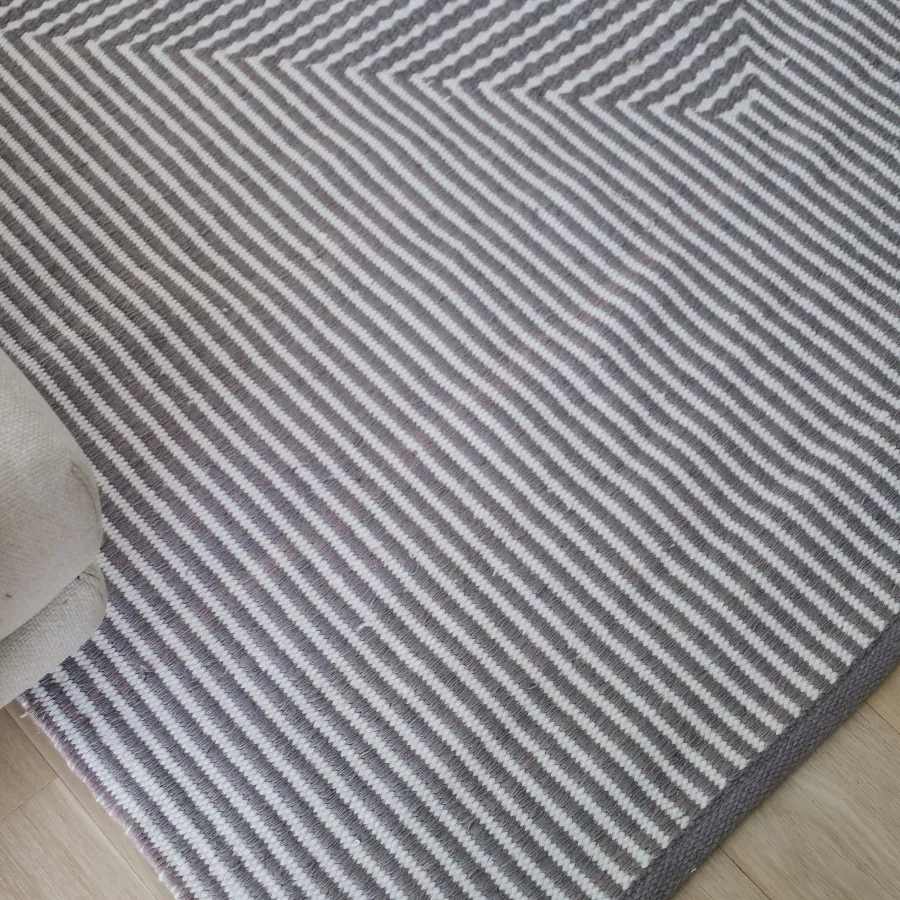 Denver Grey and Ivory Modern P.E.T Large Indoor Outdoor Rug