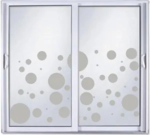 DIY Etched Glass Vinyl Window Films Front Shower