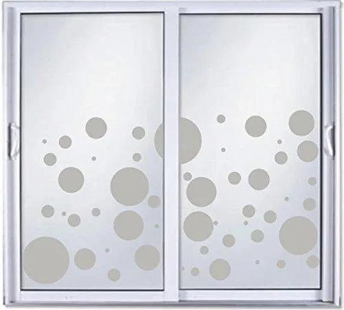 DIY Etched Glass Vinyl Window Films Front Shower