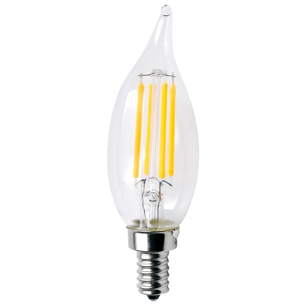 E12 3W LED Filament Candelabra Bulbs Dimmable Energy Saving Light Bulb