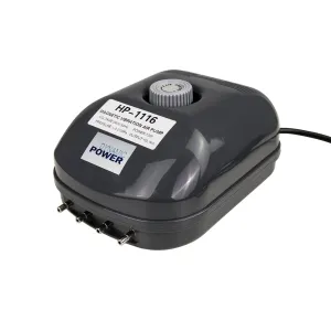 Efficient 4-Outlet Aquarium Air Pump 360L/H 13W - Dynamic Power