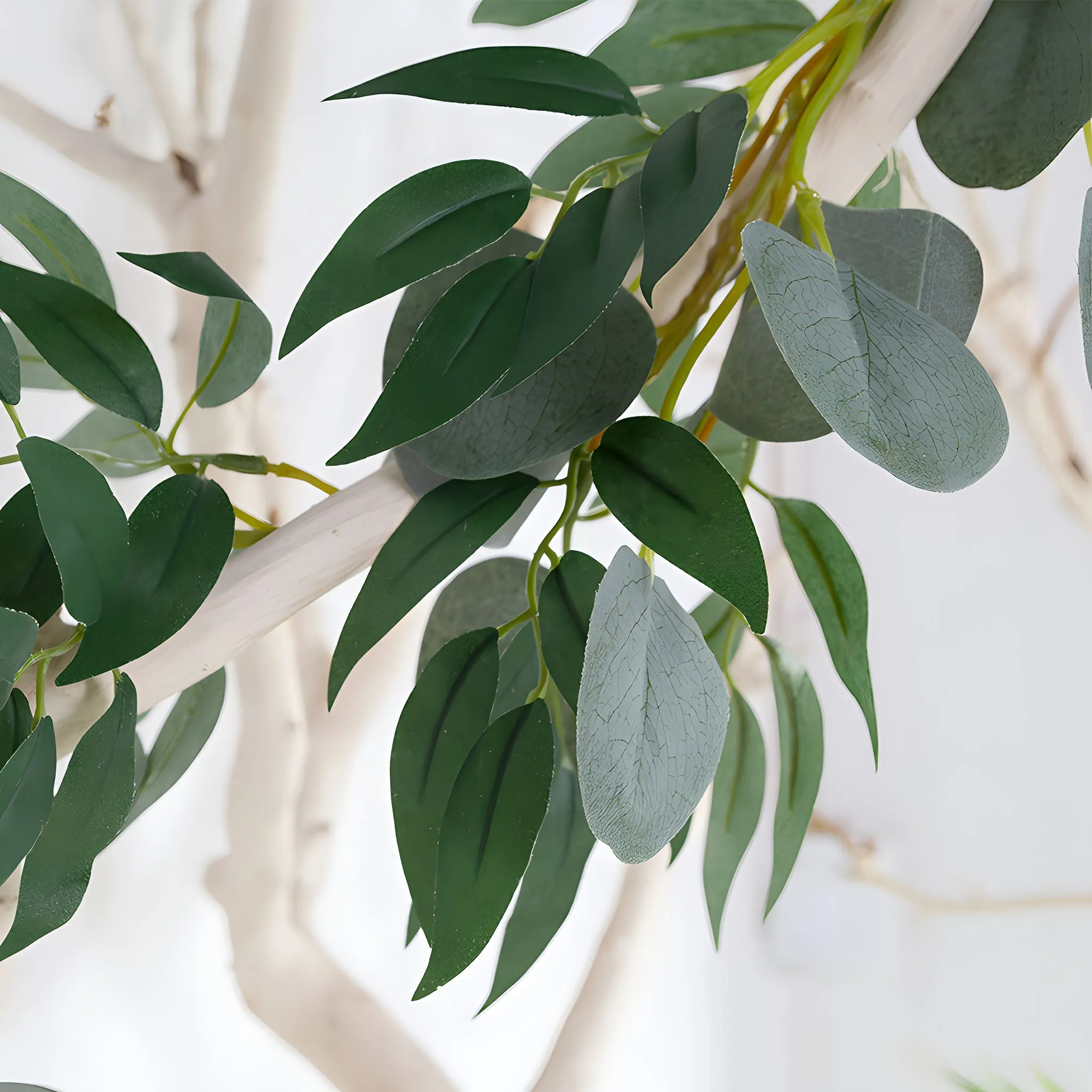 Fake Willow Eucalyptus Plants Silver Dollar Eucalyptus