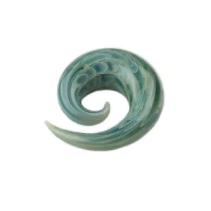 Glass Simple Spiral - Exotic Aqua