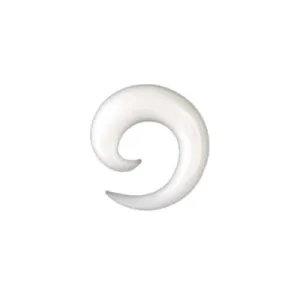 Glass Simple Spiral - White