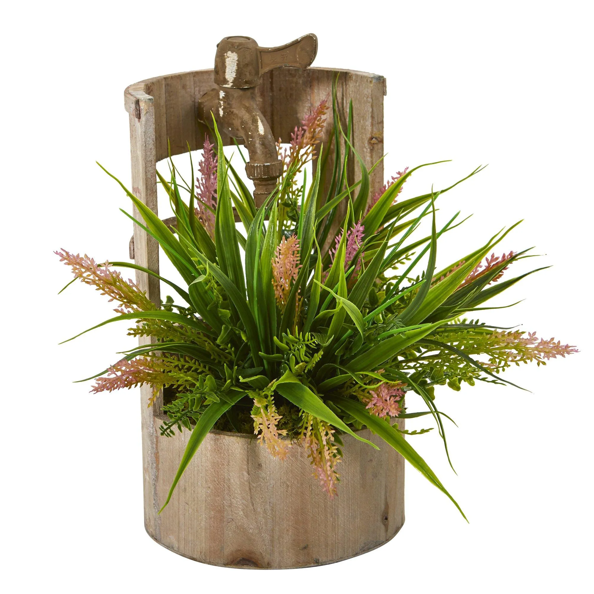 Grass Artificial Plant in Faucet Planter