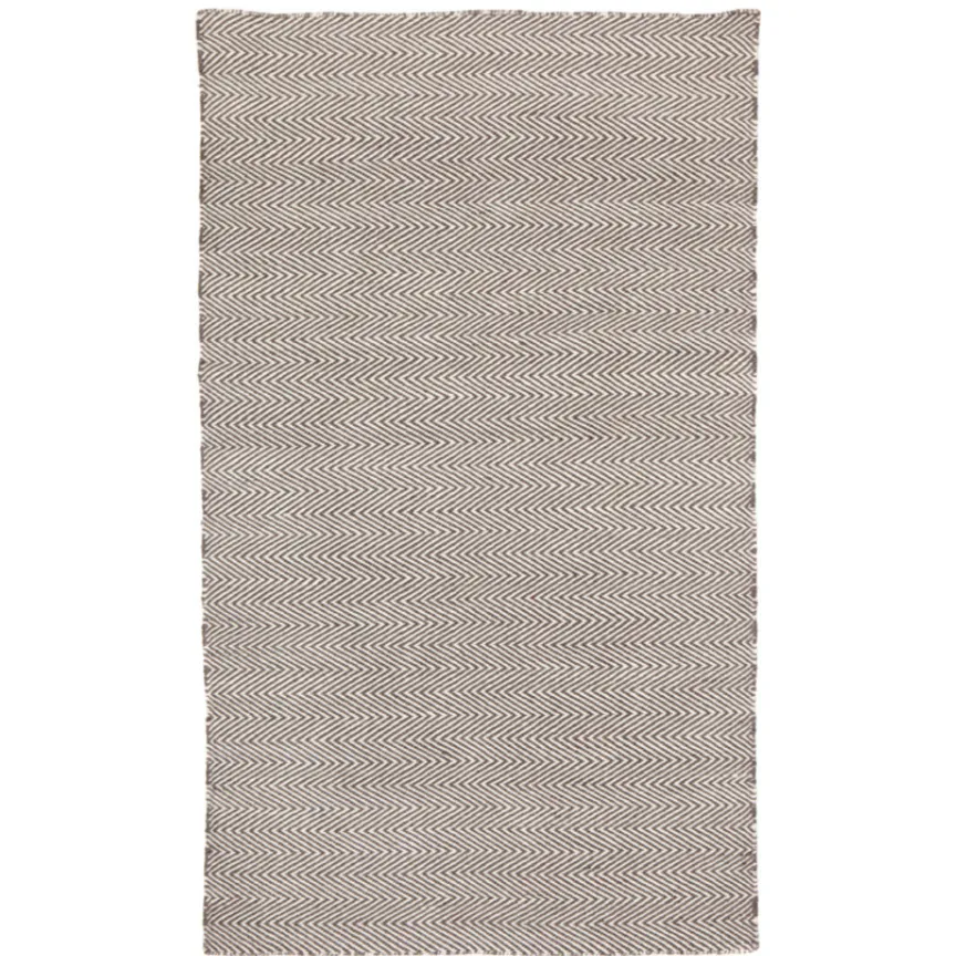 Herringbone Ash Grey Indoor Outdoor Large Rug