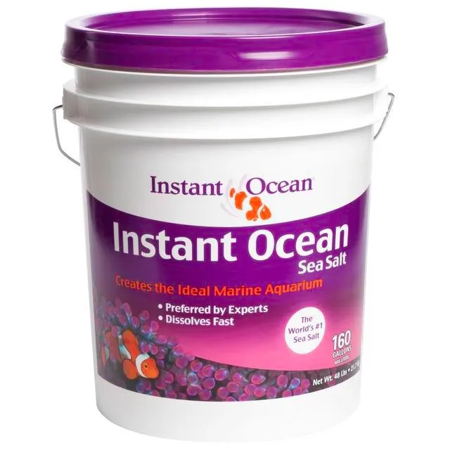 Instant Ocean Sea Salt for Marine Aquariums, 160 Gallon Mix