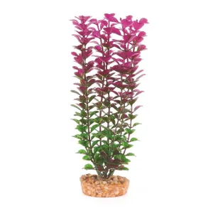 Kazoo Aquarium Artificial Plant Purple and White with Small Leaves 30cm