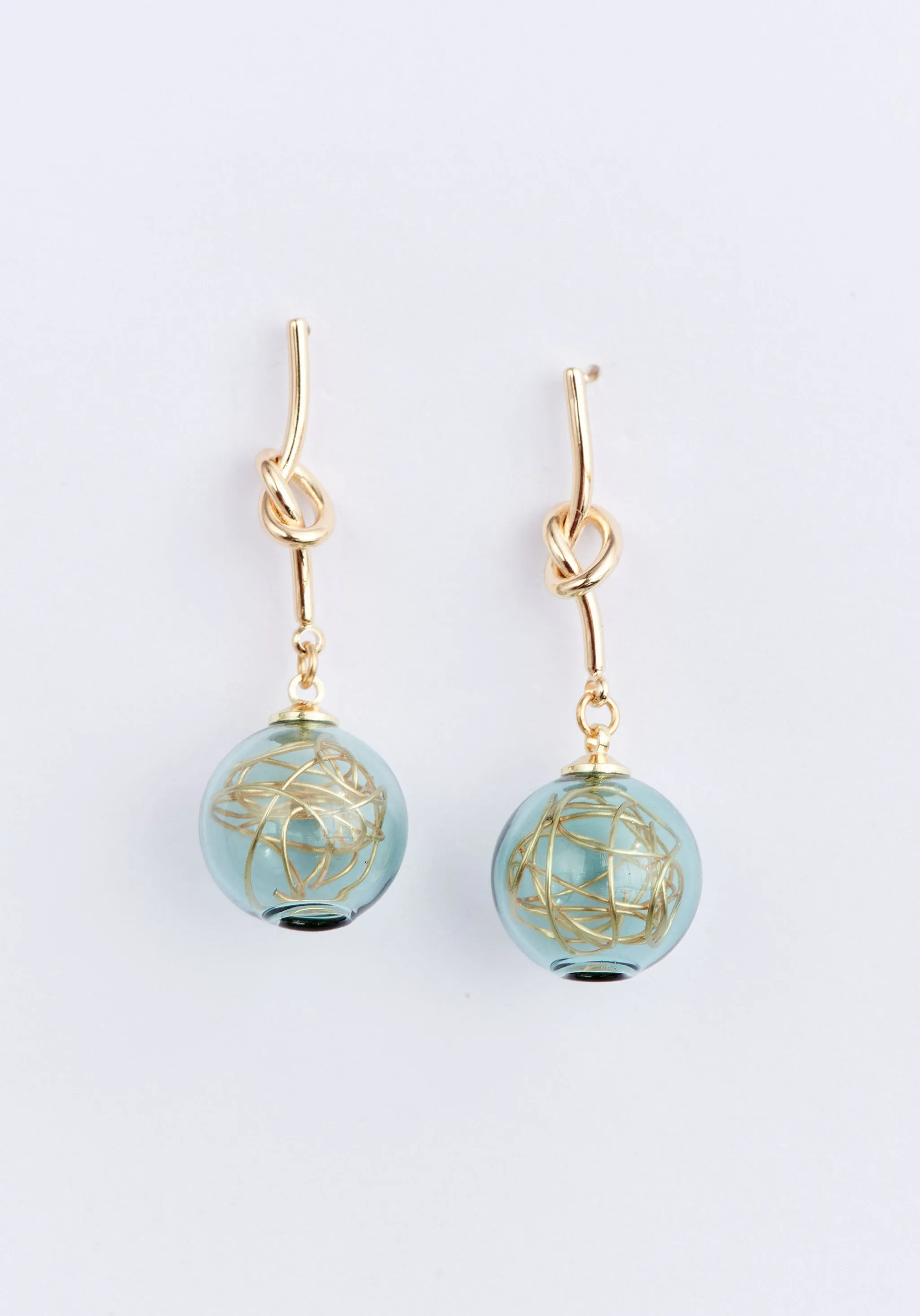 Knot Sphere Earrings