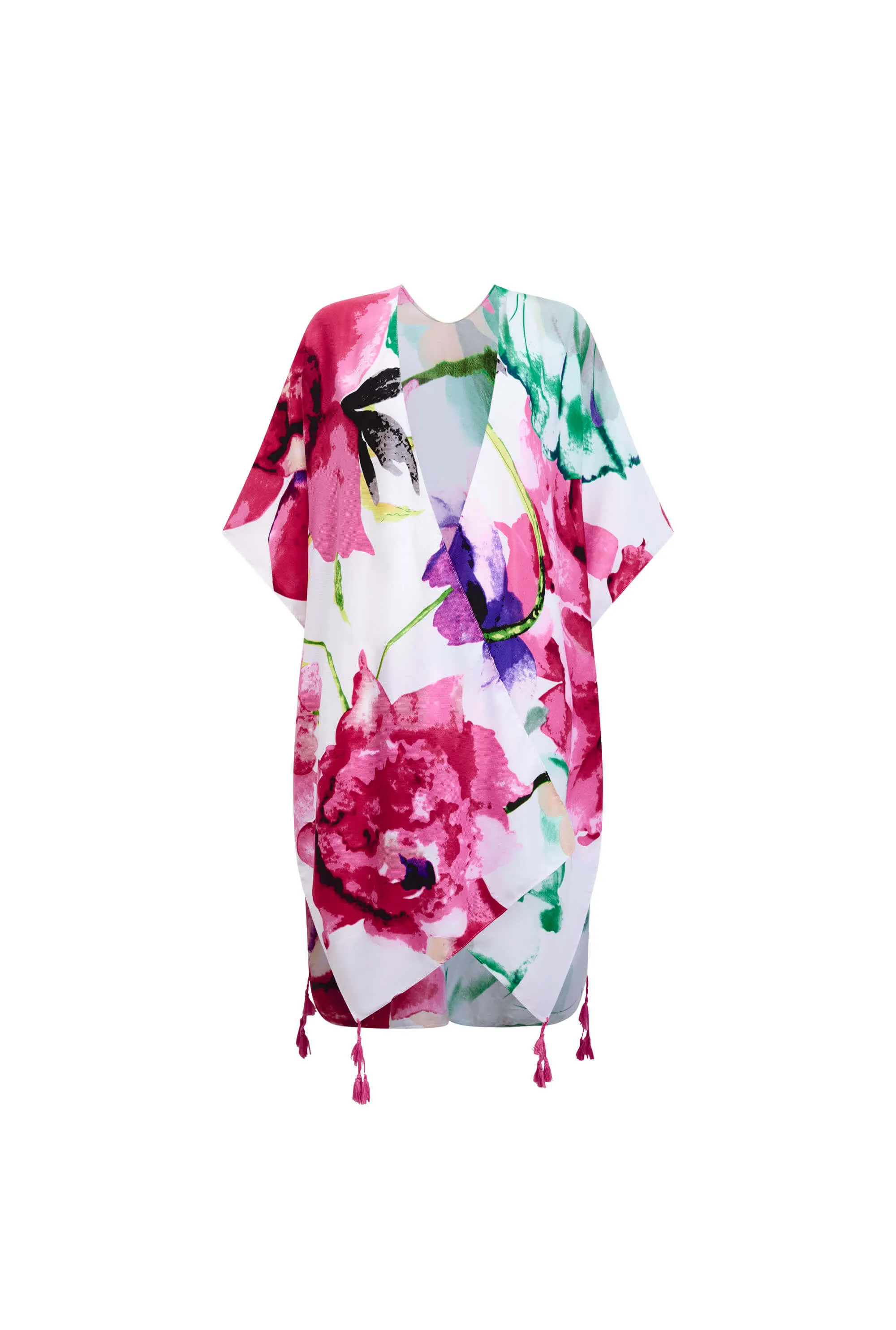 Large Flower Print Kaftan