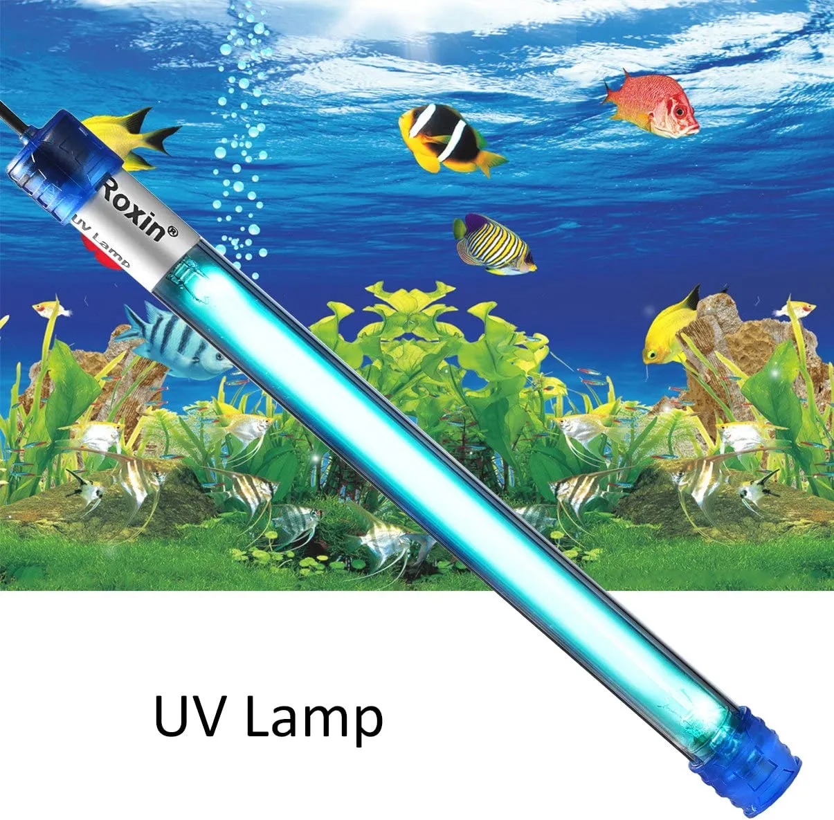 LEDGLE UV Sterilizer 11W Aquarium Light, Submersible UV Algae Killer Light Waterproof for Purifying Water in Aquariums, Ponds, Fish Bowls 220-240V