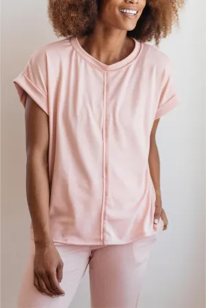 Luxurious Loungewear Top In Blush