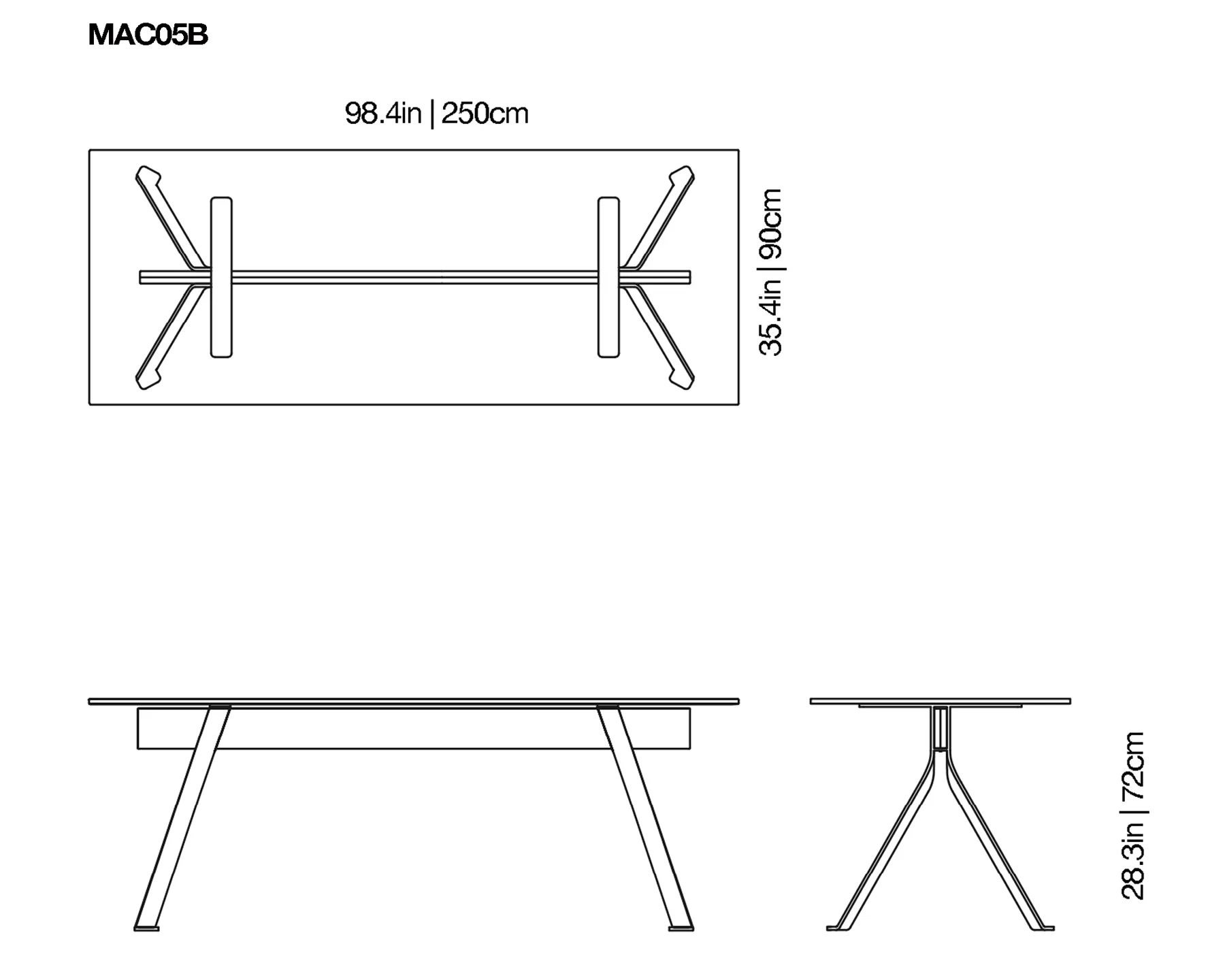 Mari Cristal Writing Desk