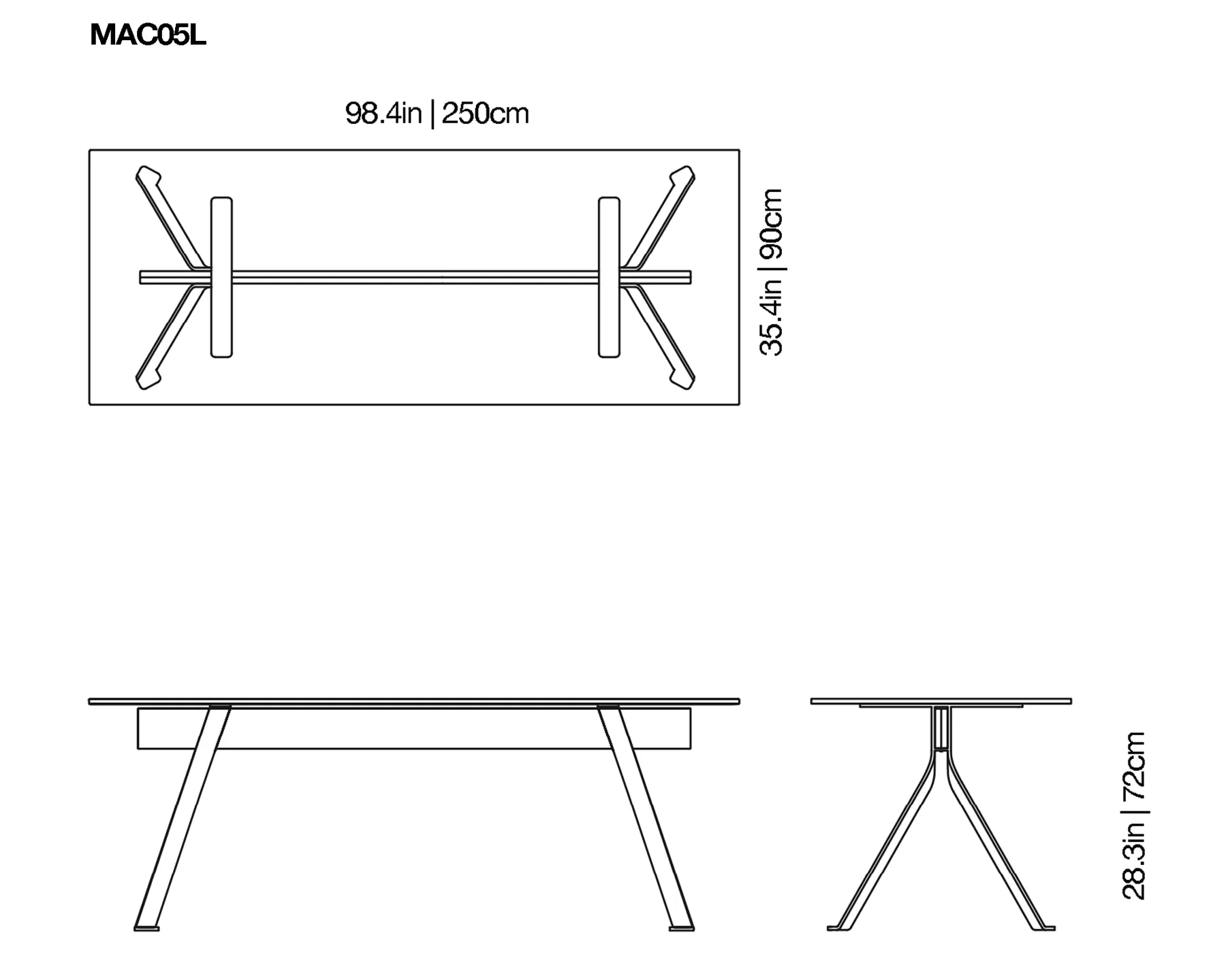 Mari Cristal Writing Desk