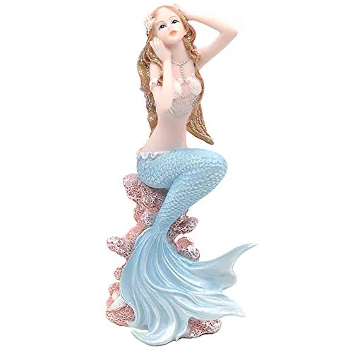 OMEM Aquarium Ornament Home Decor Cute Little Mermaid Aquarium Beautification Living Room Ornament Accessories