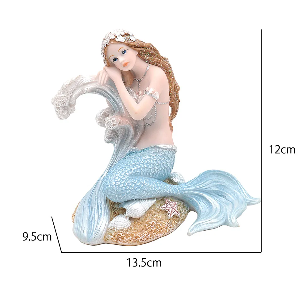 OMEM Aquarium Ornament Home Decor Cute Little Mermaid Aquarium Beautification Living Room Ornament Accessories