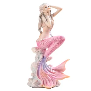 OMEM Aquarium Ornament Home Decor Cute Little Mermaid Aquarium Beautification Living Room Ornament Accessories