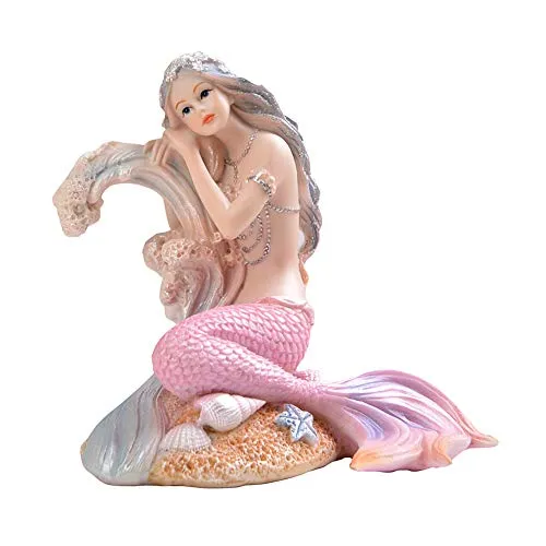 OMEM Aquarium Ornament Home Decor Cute Little Mermaid Aquarium Beautification Living Room Ornament Accessories