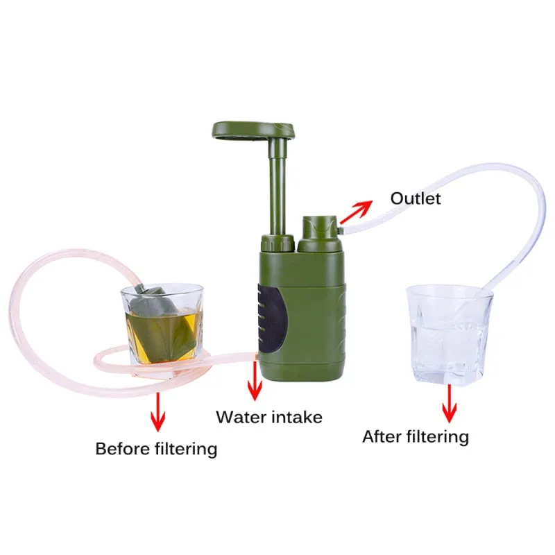 Outdoor Water Filter Camping Survival Tool