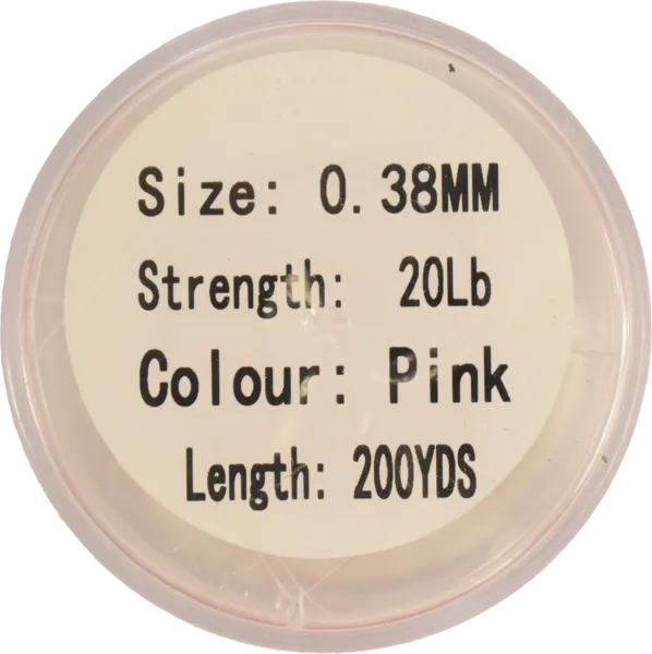 Pink Fluorocarbon Fishing Leader - 200 Yards | 10, 20, 30, or 55 lbs.