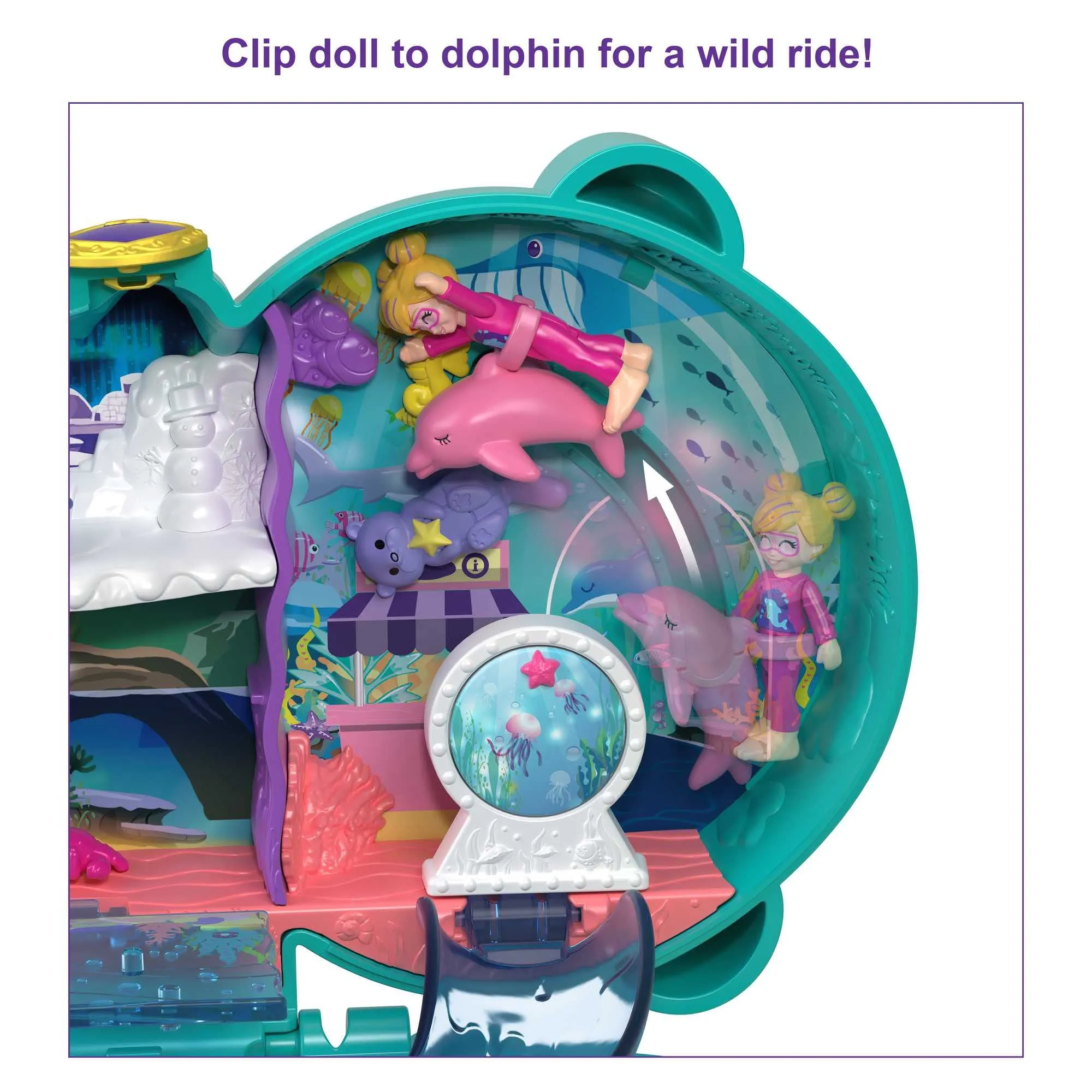 Polly Pocket Otter Aquarium Compact