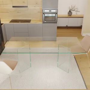 Rectangular Glass Dining Table