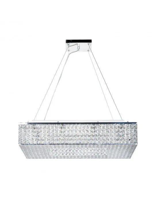 Square Large Crystal Chandelier