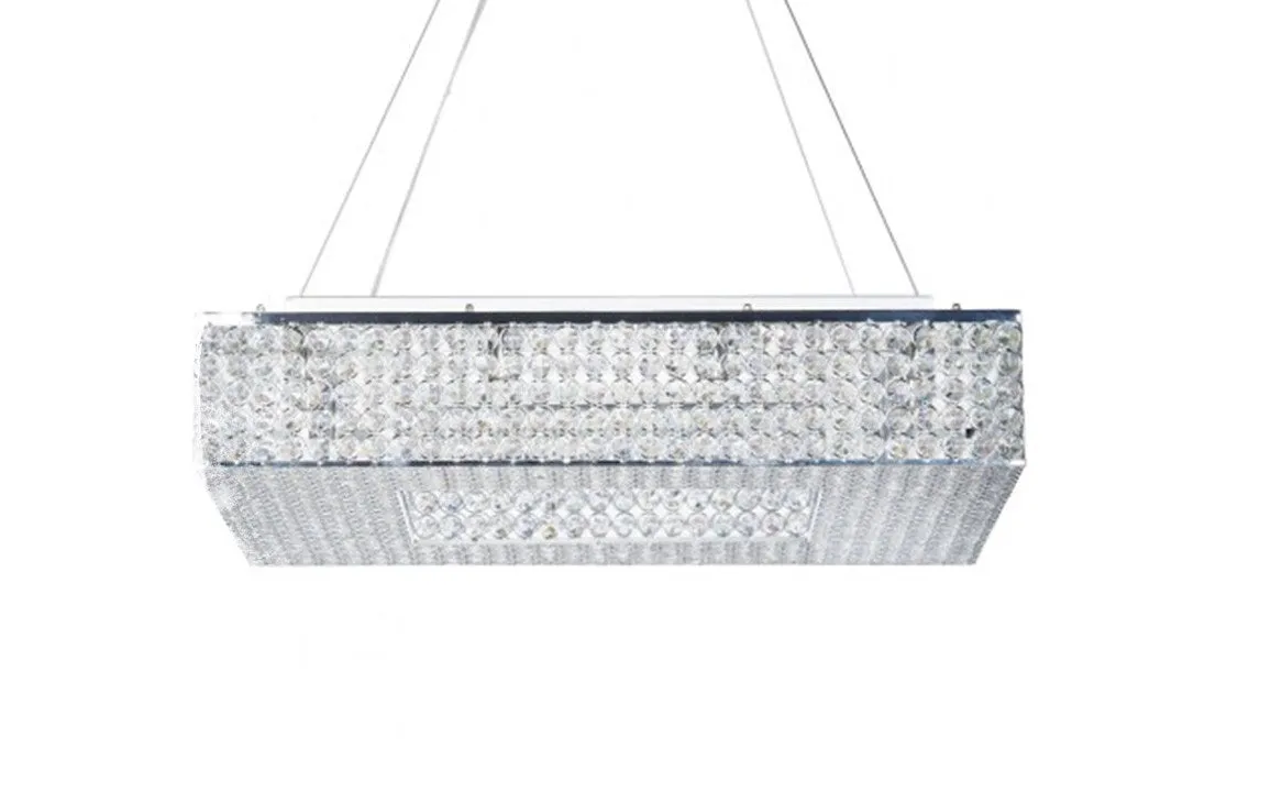 Square Large Crystal Chandelier