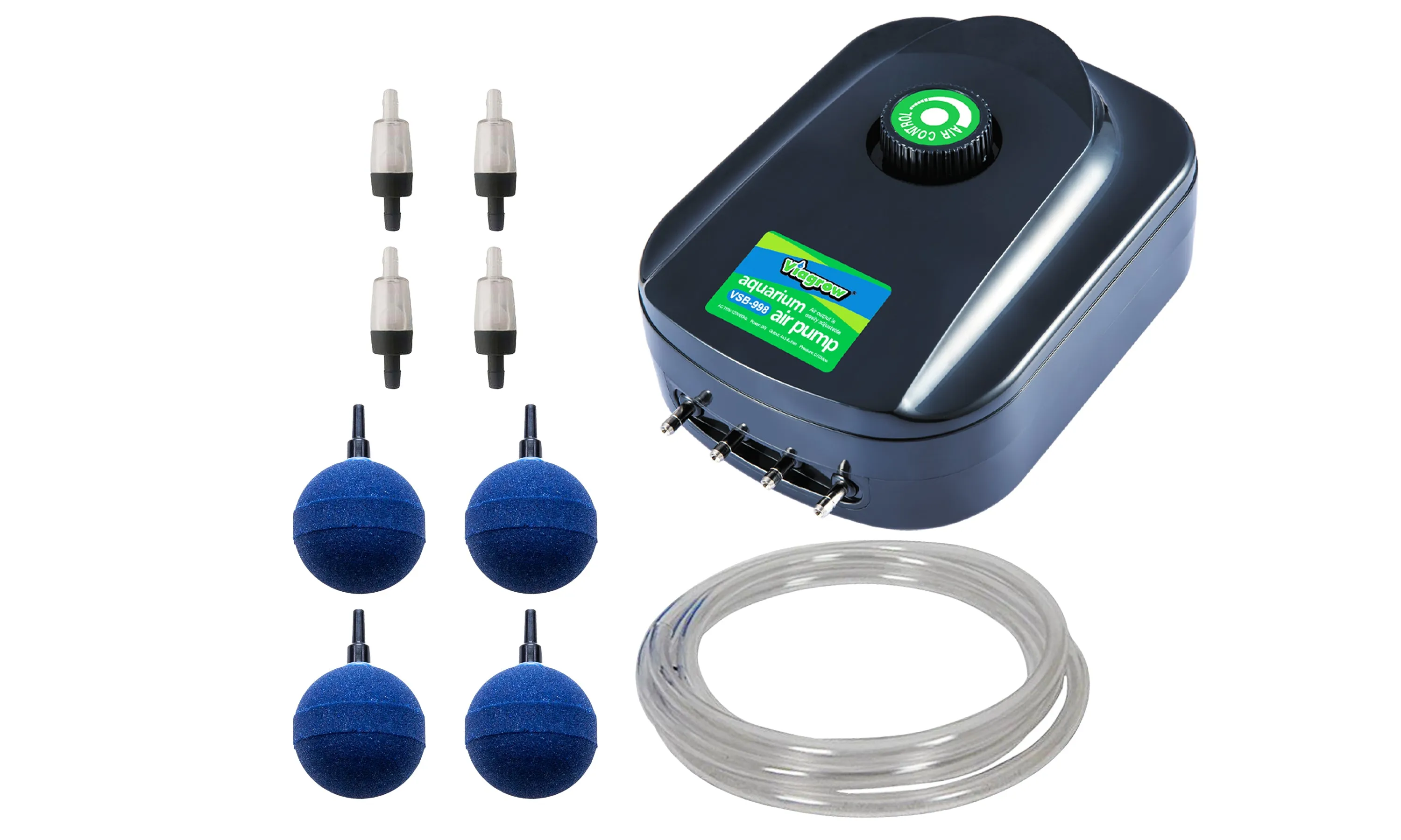 Viagrow Four Outlets Oxygen Aquarium Air Pump (Case of 16)