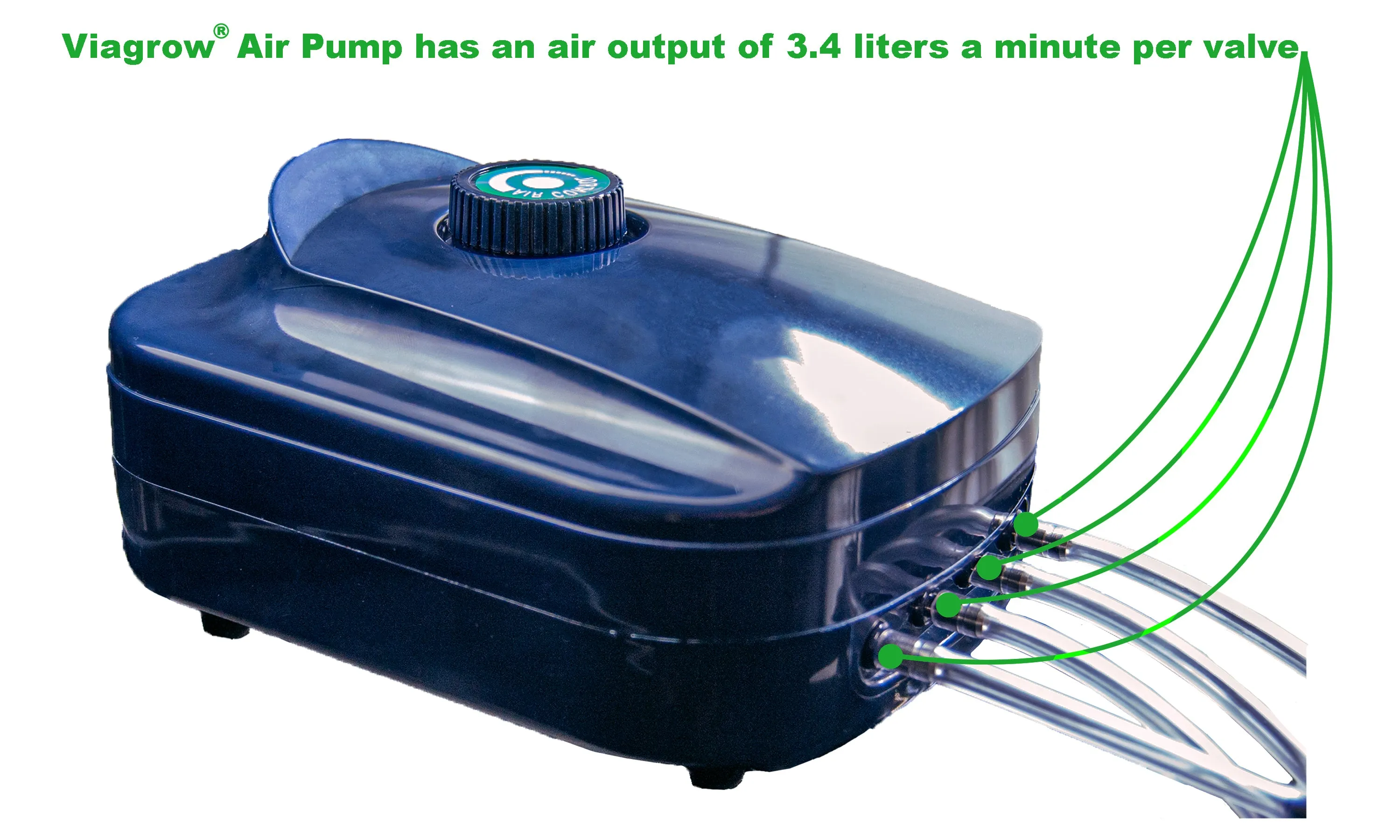 Viagrow Four Outlets Oxygen Aquarium Air Pump (EA)