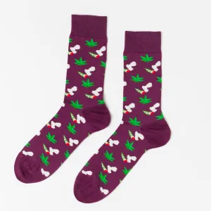 Weed Crew Socks - Large